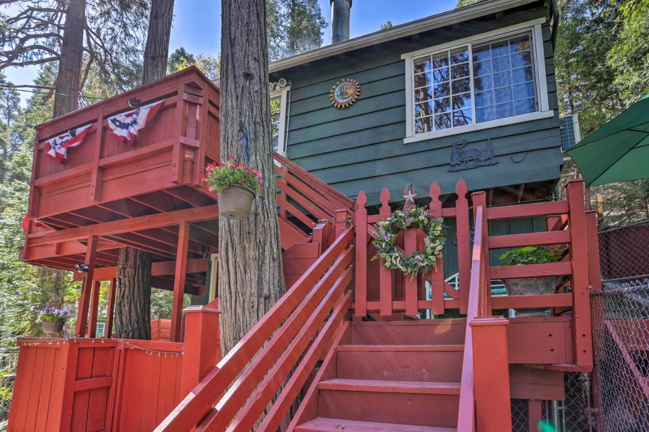Boho Crestline Cabin, 1 Mile To Lake Gregory! المظهر الخارجي الصورة